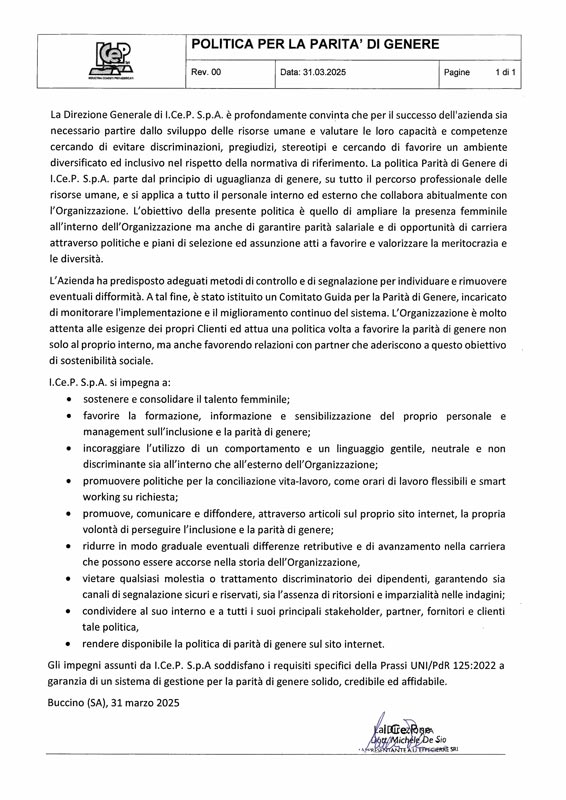 Politica per la parità di genere